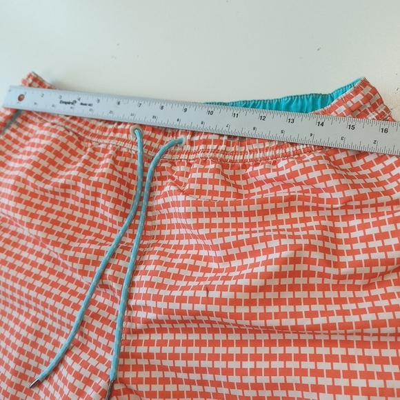 Tommy Bahama Relax orange/white men's swim shorts with safety briefs size M pool - Picture 3 of 11